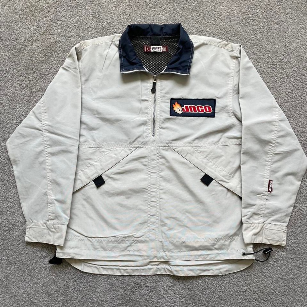 Y2K JNCO Beige Windbreaker